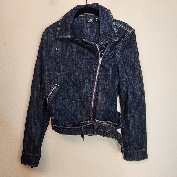 KATE SPADE SATURDAY BELTED JEAN JACKET W ZIPPER - Picture 9 of 12